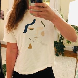 Madewell in Residence x Kit Agar Easy Crop Tee XS